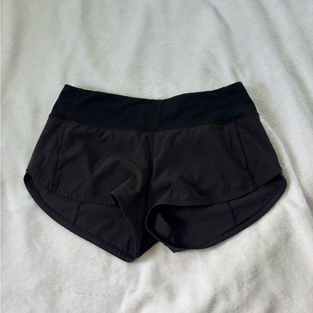 Women's Lululemon Black speed up Athletic Shorts